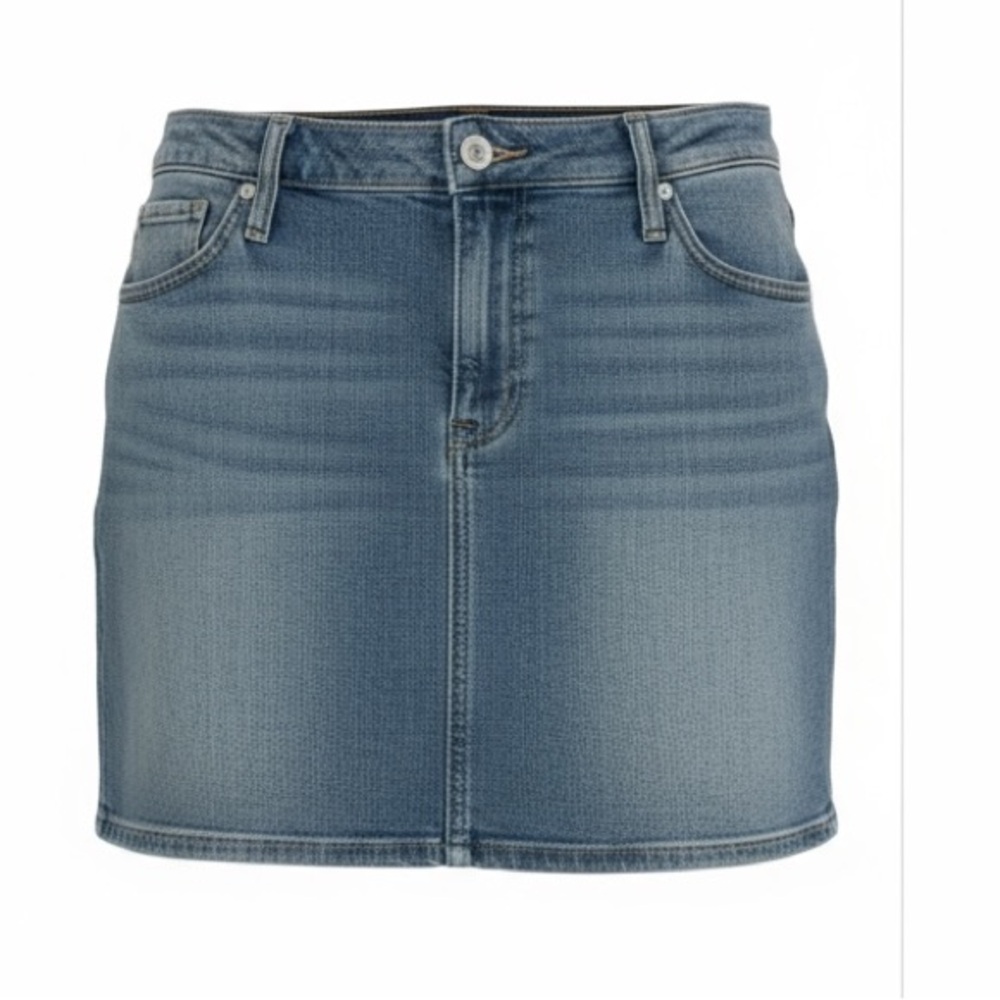 J. Crew Women’s Distressed Mini Denim Jean Skirt Medium Wash Size 14